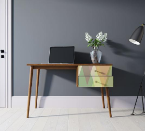 купить Стол рабочий "Berber" принт 16 с одной тумбой арт BB20/Print_16