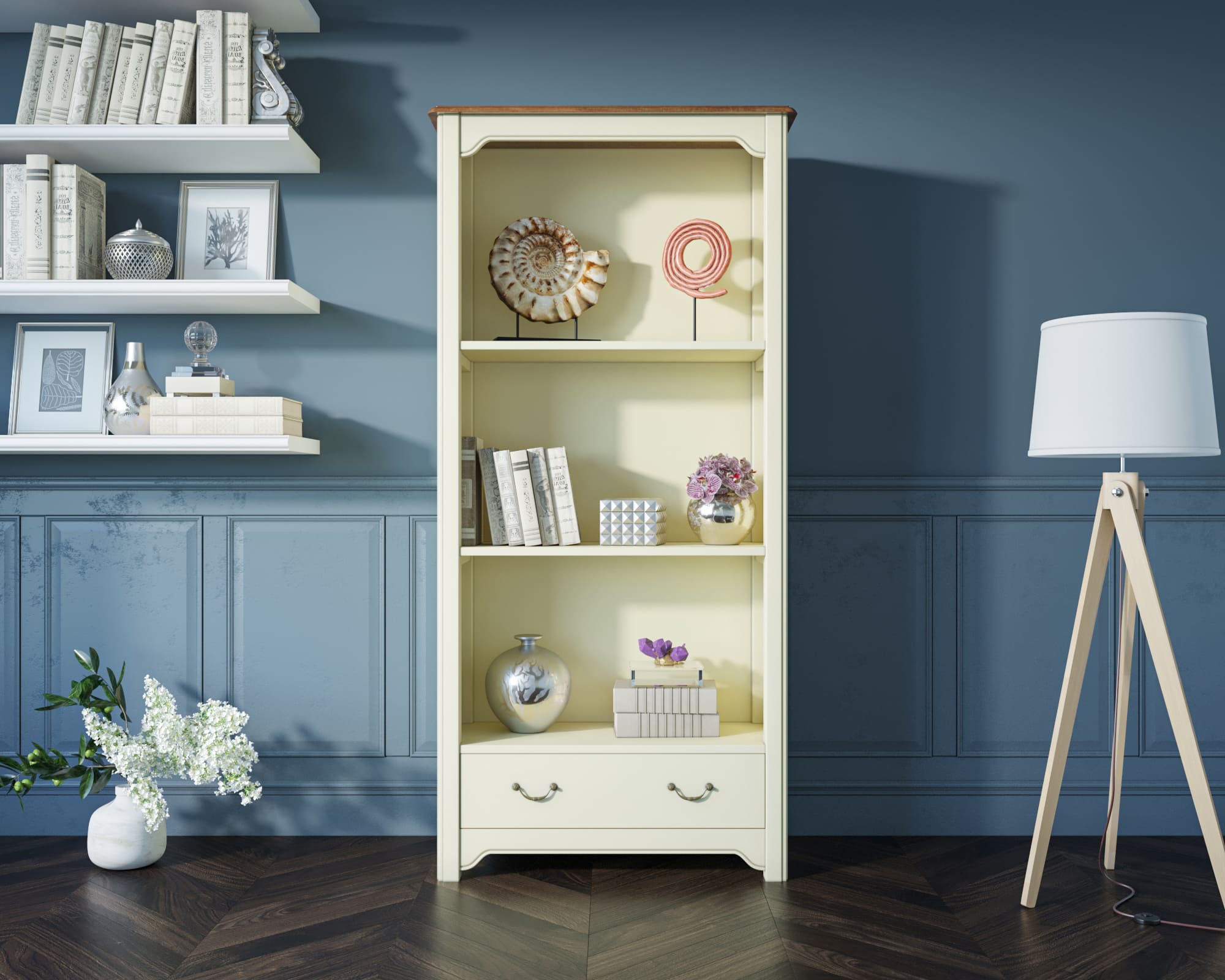 купить Стеллаж "Olivia" в бежевом цвете арт CB3003C