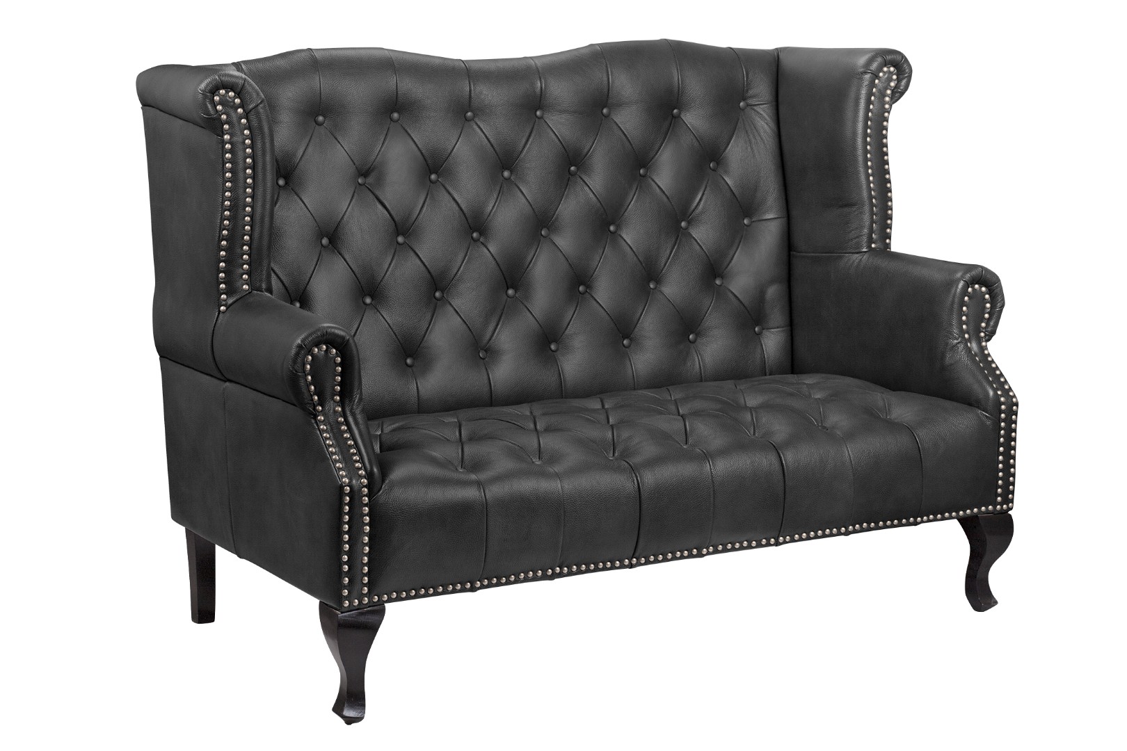 купить Кожаный дизайнерский диван лофт Royal Sofa Black