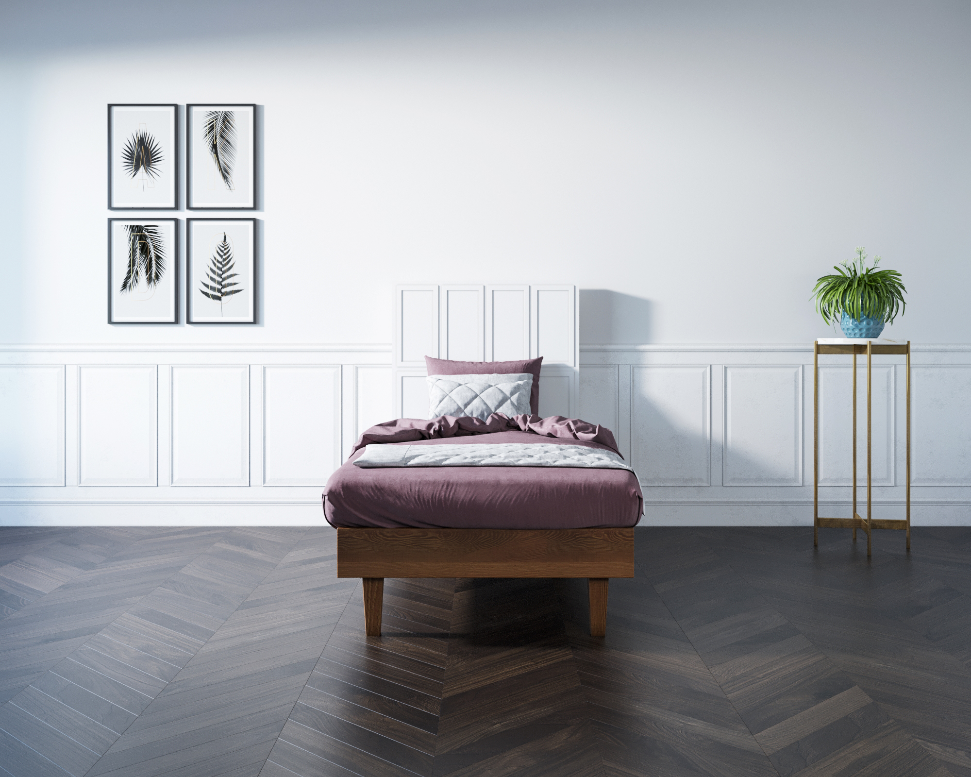 заказать Кровать "Andersen" 120х190 см арт AN120WH