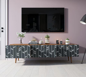 купить Комод "Berber" с ящиками низкий под TV принт 18 арт BB19/Print_18