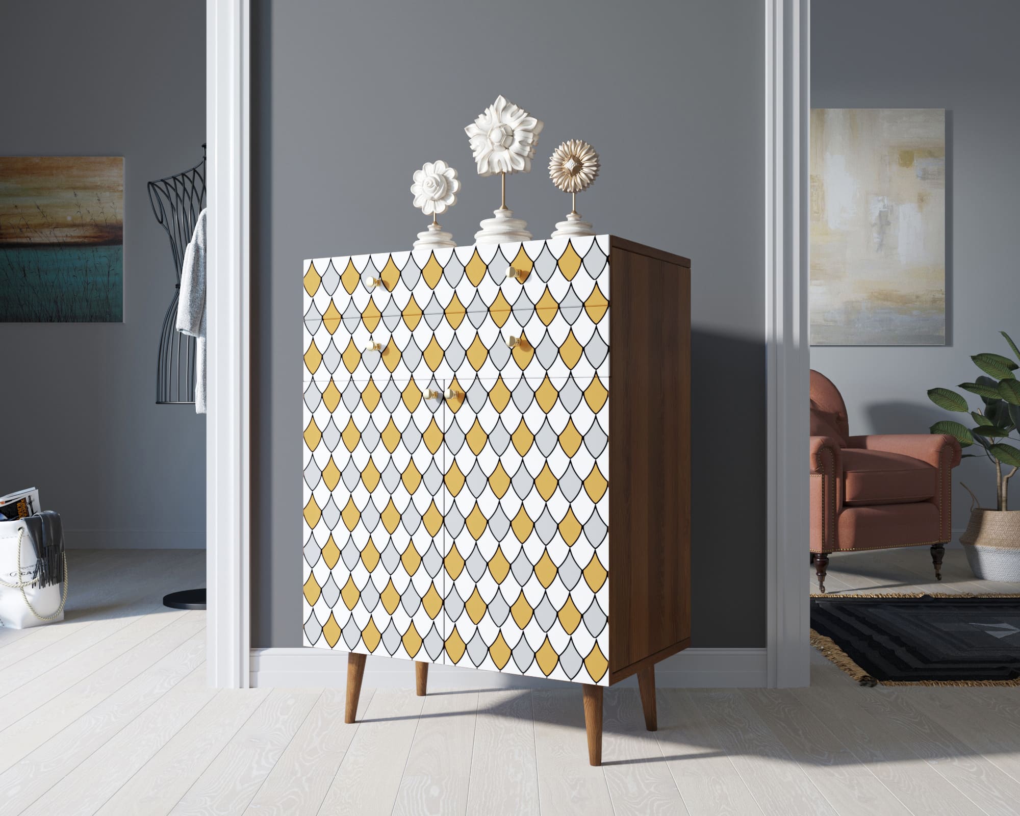 фото Комод "Berber" большой принт 22 арт BB12/Print_22