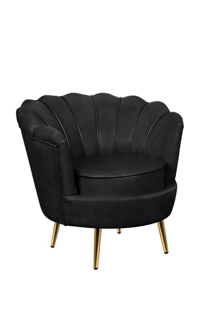 купить Низкое кресло ракушка Pearl Black V2