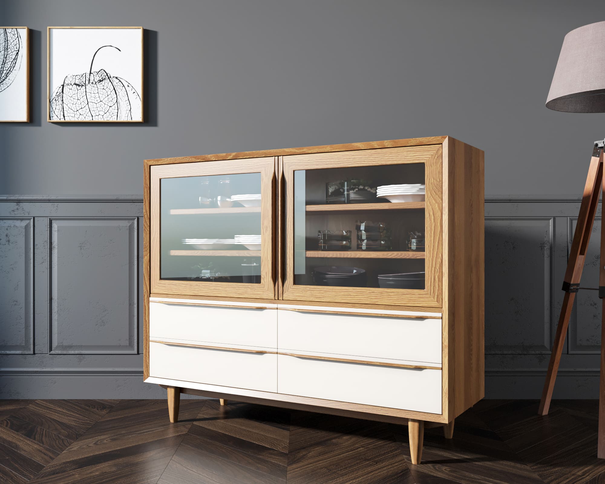 Буфет "Bruni white" низкий арт BR34WH в интернет-магазине в Москве Буфет "Bruni white" низкий арт BR34WH в интернет-магазине