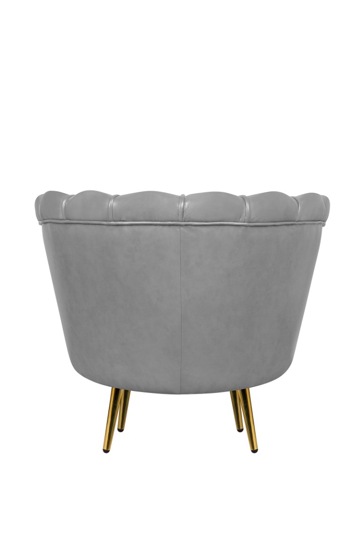 Низкое кресло ракушка Pearl Grey V2 в интернет-магазине