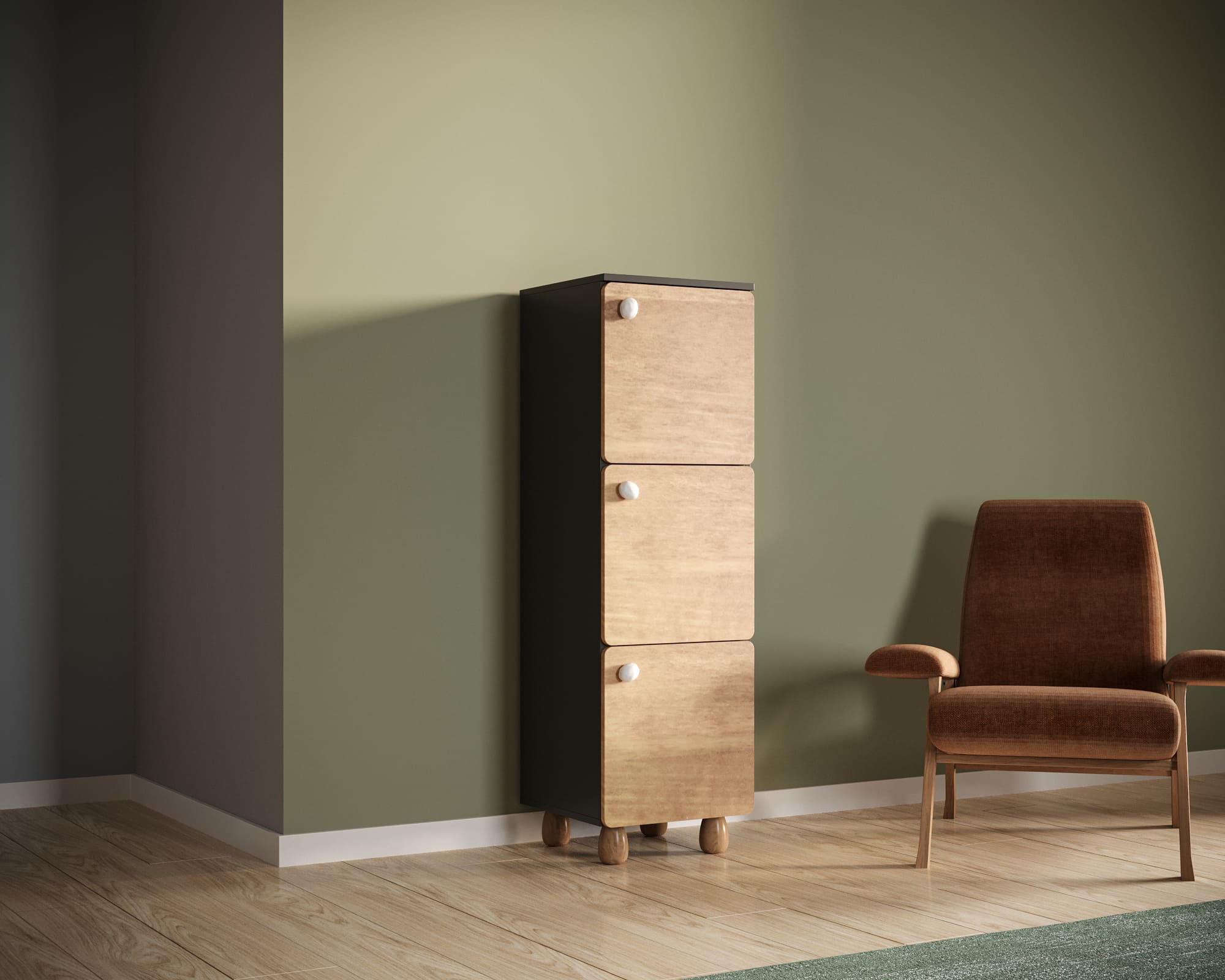 заказать Узкий шкаф с тремя дверками "Split" SP20 в Москве заказать Узкий шкаф с тремя дверками "Split" SP20