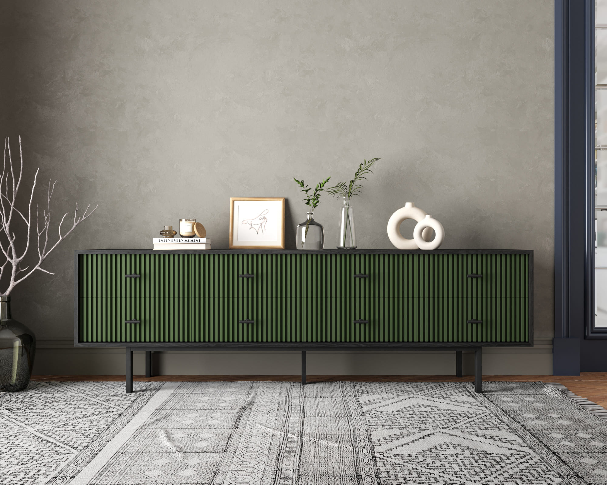 Комод с восемью ящиками "Emerson" арт EM03/green/L в интернет-магазине в Москве Комод с восемью ящиками "Emerson" арт EM03/green/L в интернет-магазине