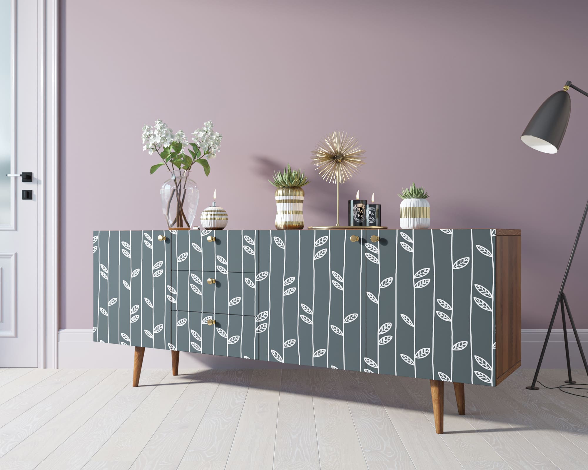 фото Комод "Berber" удлиненный принт 18 арт BB11/Print_18