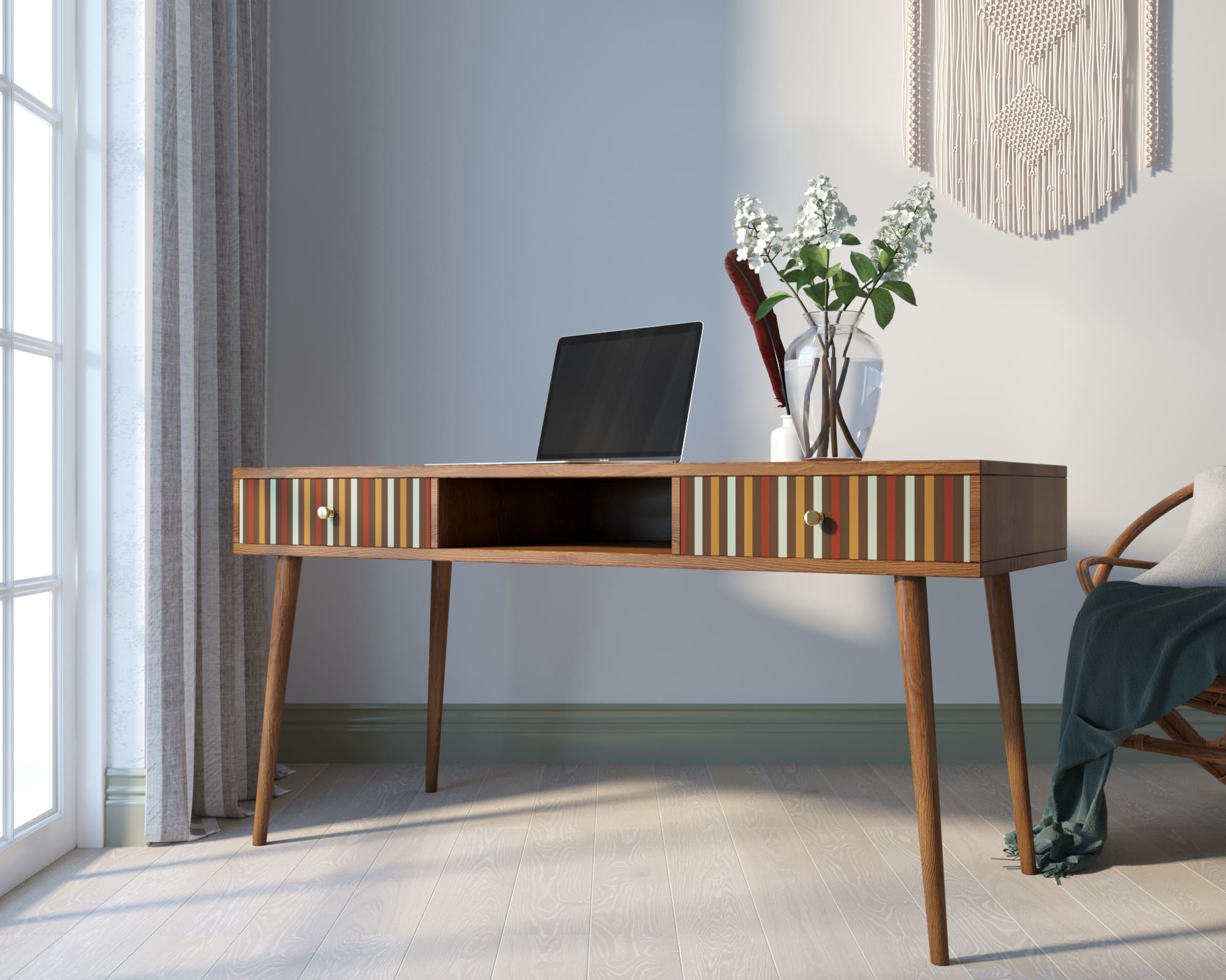 фото Стол рабочий "Berber" принт 20 арт BB18/Print_20