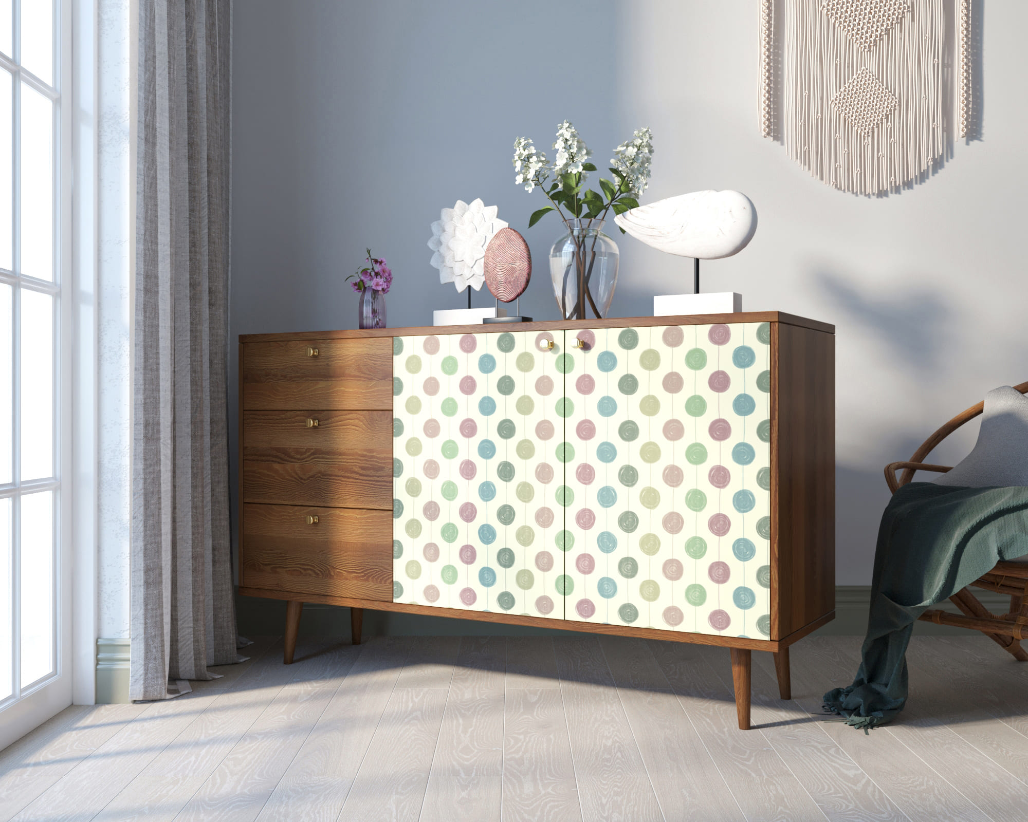 фото Комод "Berber" с двумя дверками и ящиками 24 принт арт BB05/Print_24 в Москве фото Комод "Berber" с двумя дверками и ящиками 24 принт арт BB05/Print_24