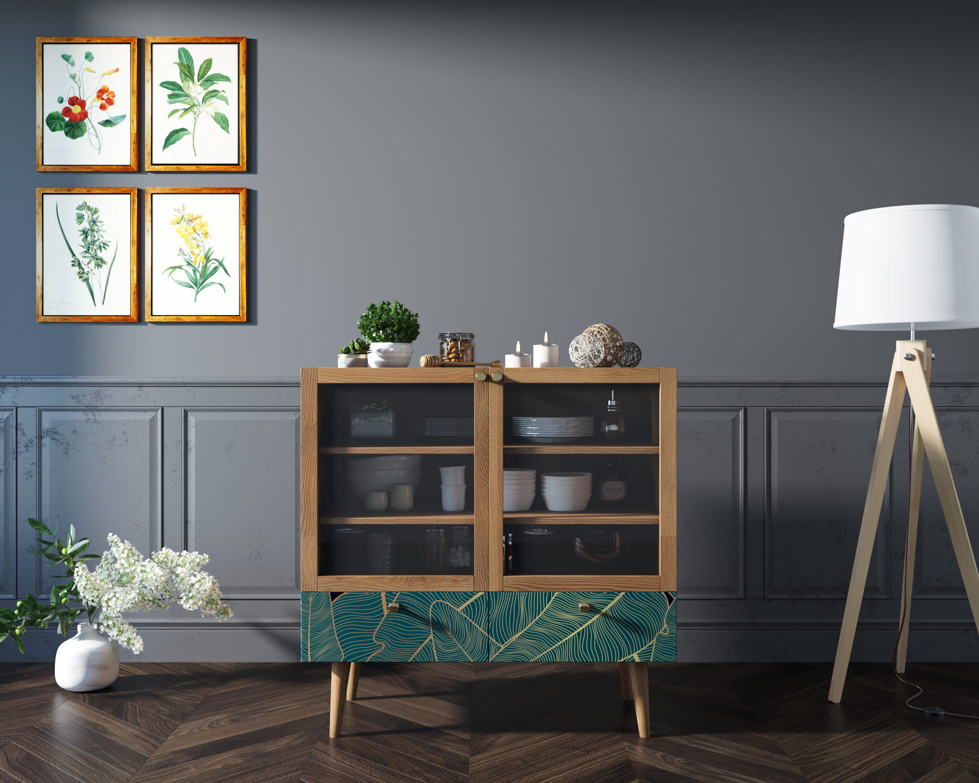 Буфет низкий "Berber" принт 41 арт BB47/Print_41 в интернет-магазине в Москве Буфет низкий "Berber" принт 41 арт BB47/Print_41 в интернет-магазине