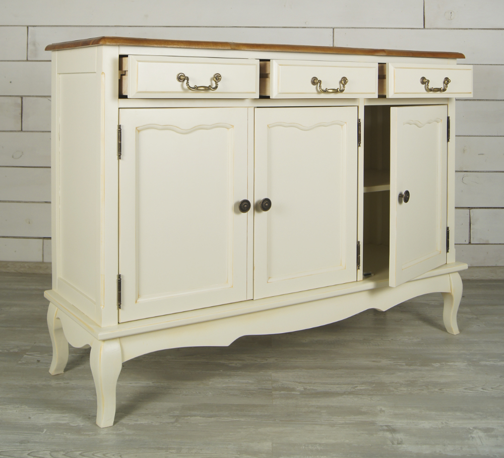 Бежевый Комод Leontina (3 ящика и 3 двери) арт ST9344 в интернет-магазине