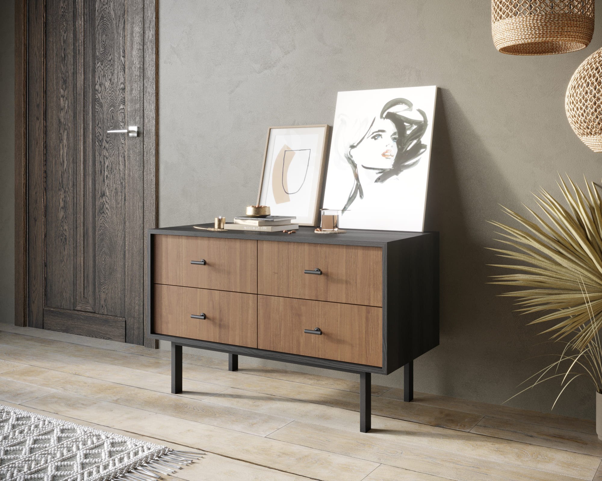 заказать Комод с четырьмя ящиками "Emerson" арт EM05 в Москве заказать Комод с четырьмя ящиками "Emerson" арт EM05