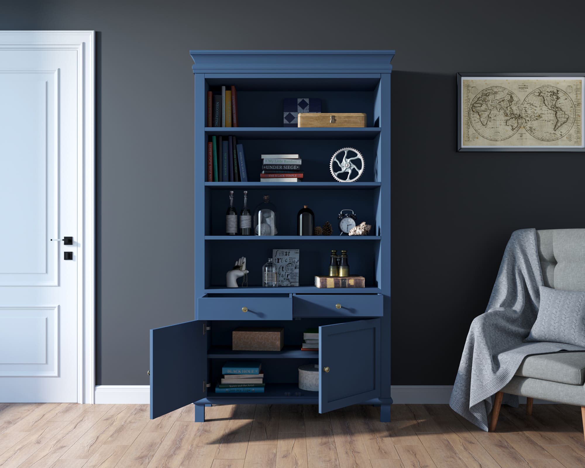 купить Стеллаж "Jules Verne" арт JV31ETGB в Москве купить Стеллаж "Jules Verne" арт JV31ETGB