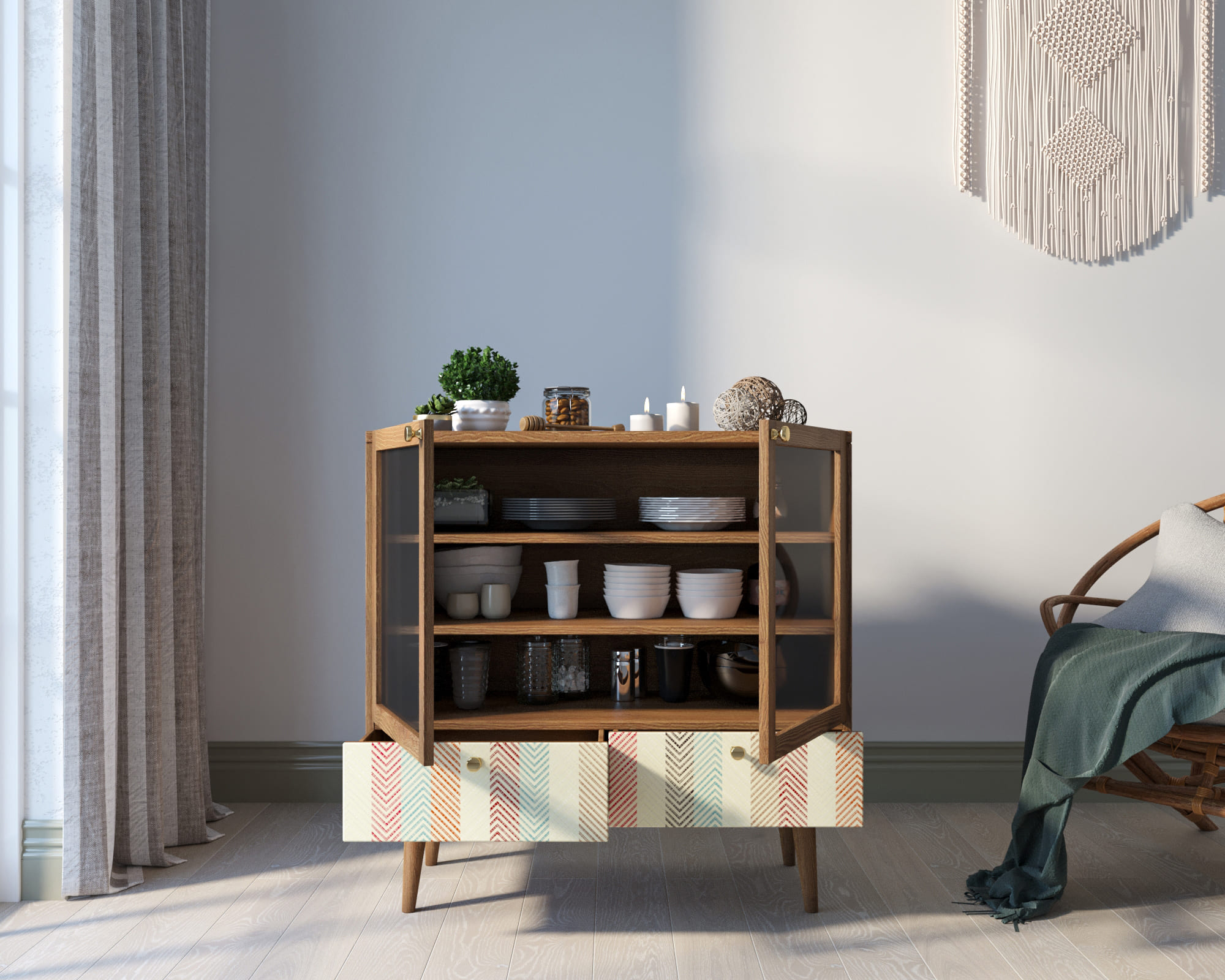 купить Буфет низкий "Berber" принт 45 арт BB47/Print_45 в Москве купить Буфет низкий "Berber" принт 45 арт BB47/Print_45