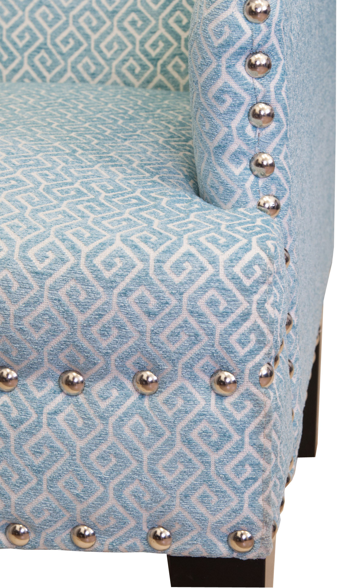 фото Мягкое полукресло с подлокотниками Mart Blue