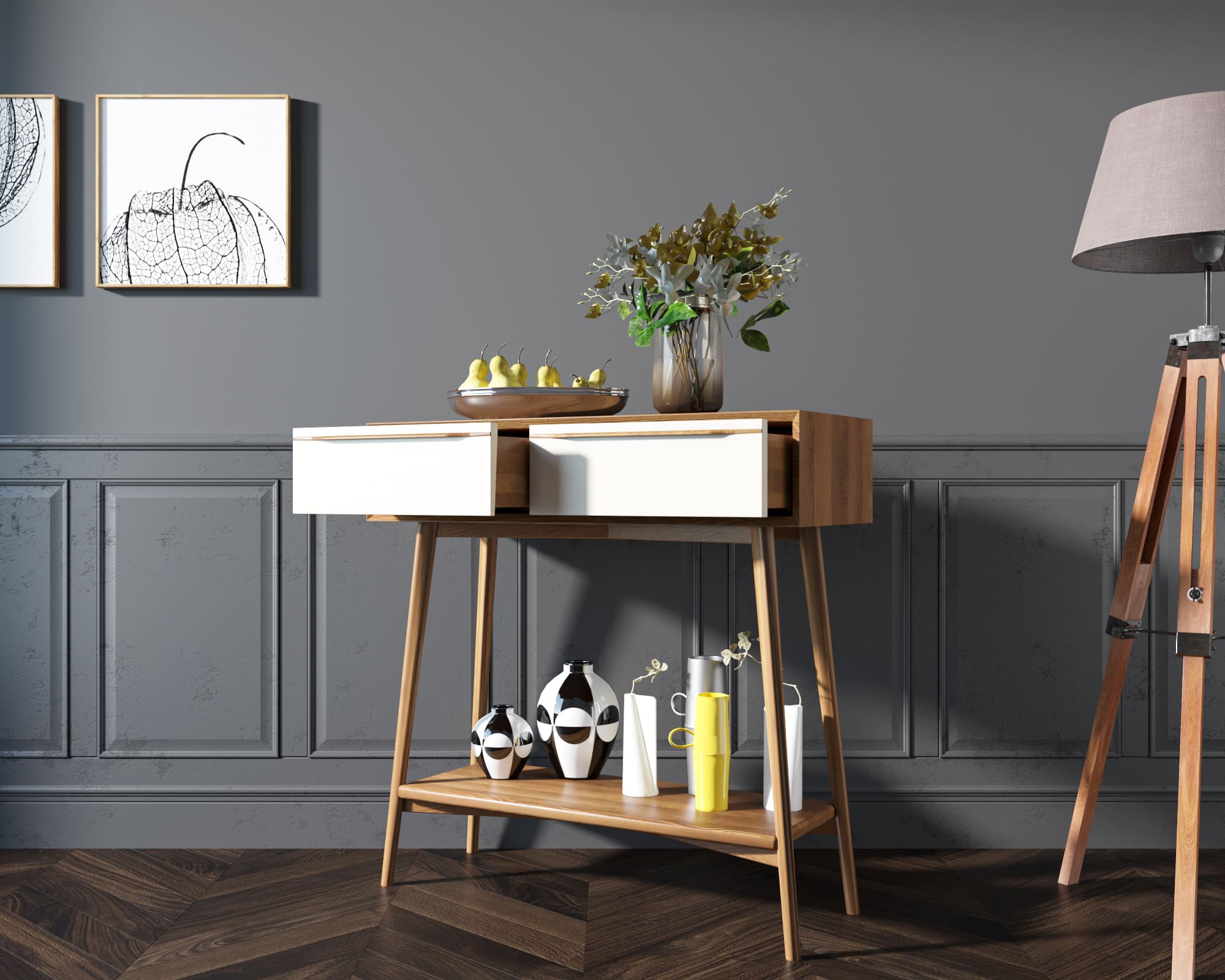 купить Консоль "Bruni white" малая арт BR36WH