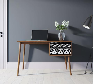 купить Стол рабочий "Berber" принт 19 с одной тумбой арт BB20/Print_19