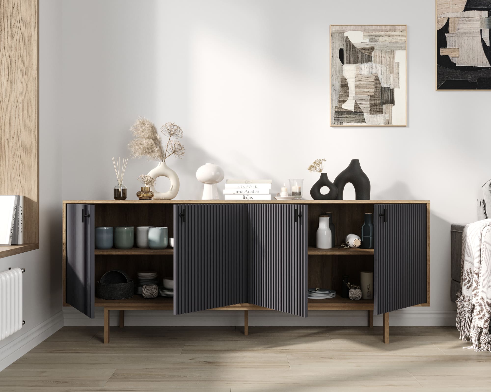 купить Комод с четыремя дверками "Emerson" арт EM01/7024/L в Москве купить Комод с четыремя дверками "Emerson" арт EM01/7024/L