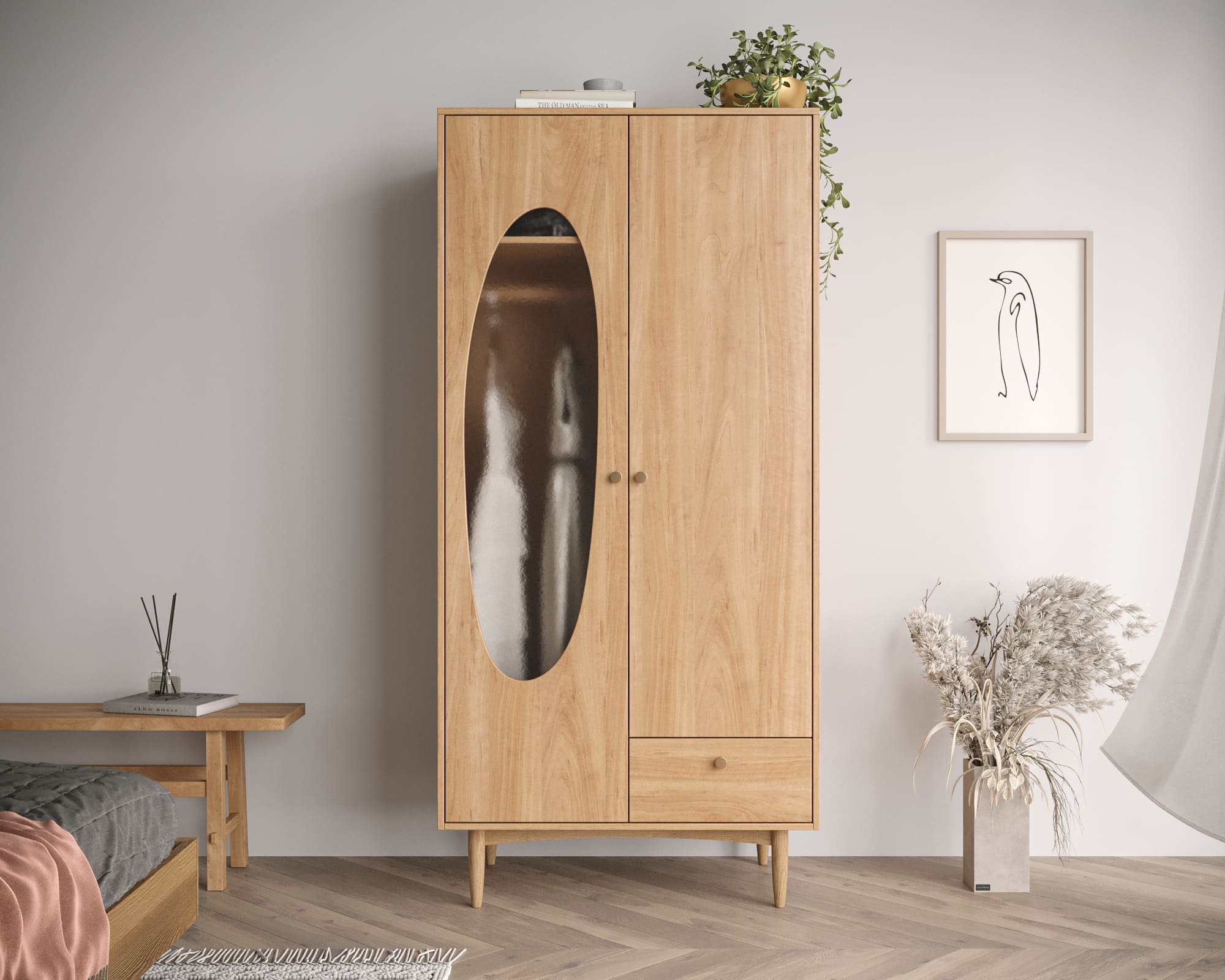 Шкаф двухстворчатый Bubble арт BBL01 в интернет-магазине