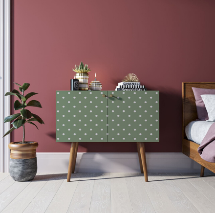 Комод на высоких ножках "Berber" малый принт 12 арт BB13/Print_12