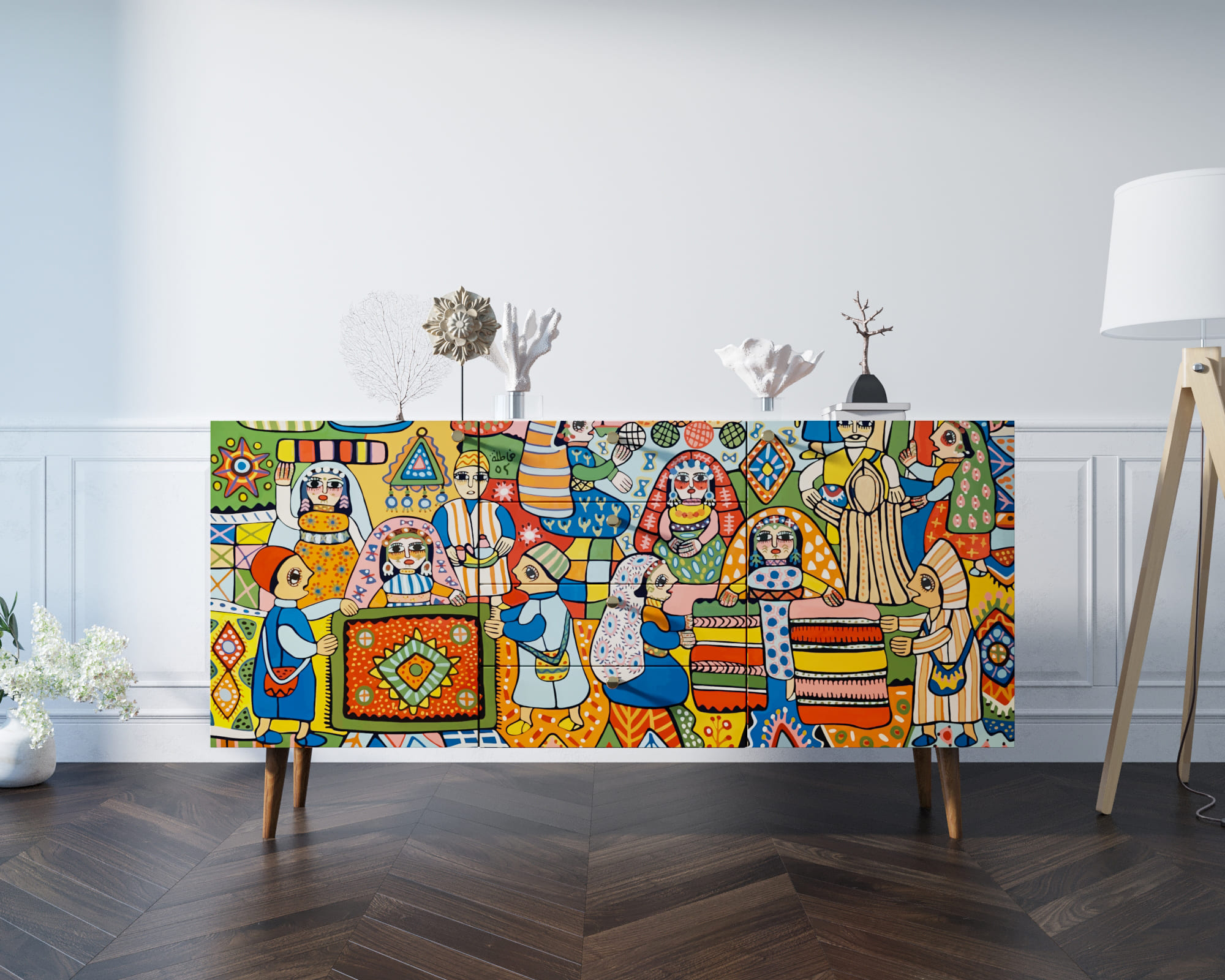 фото Комод "Berber" с ящиками 1 принт арт BB14/Print_01 в Москве фото Комод "Berber" с ящиками 1 принт арт BB14/Print_01