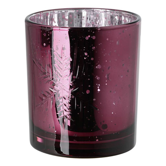 422958 Подсвечник рождественский LUKUT, стекло/бордовый, ?90?100 мм в Москве 422958 Подсвечник рождественский LUKUT, стекло/бордовый, ?90?100 мм