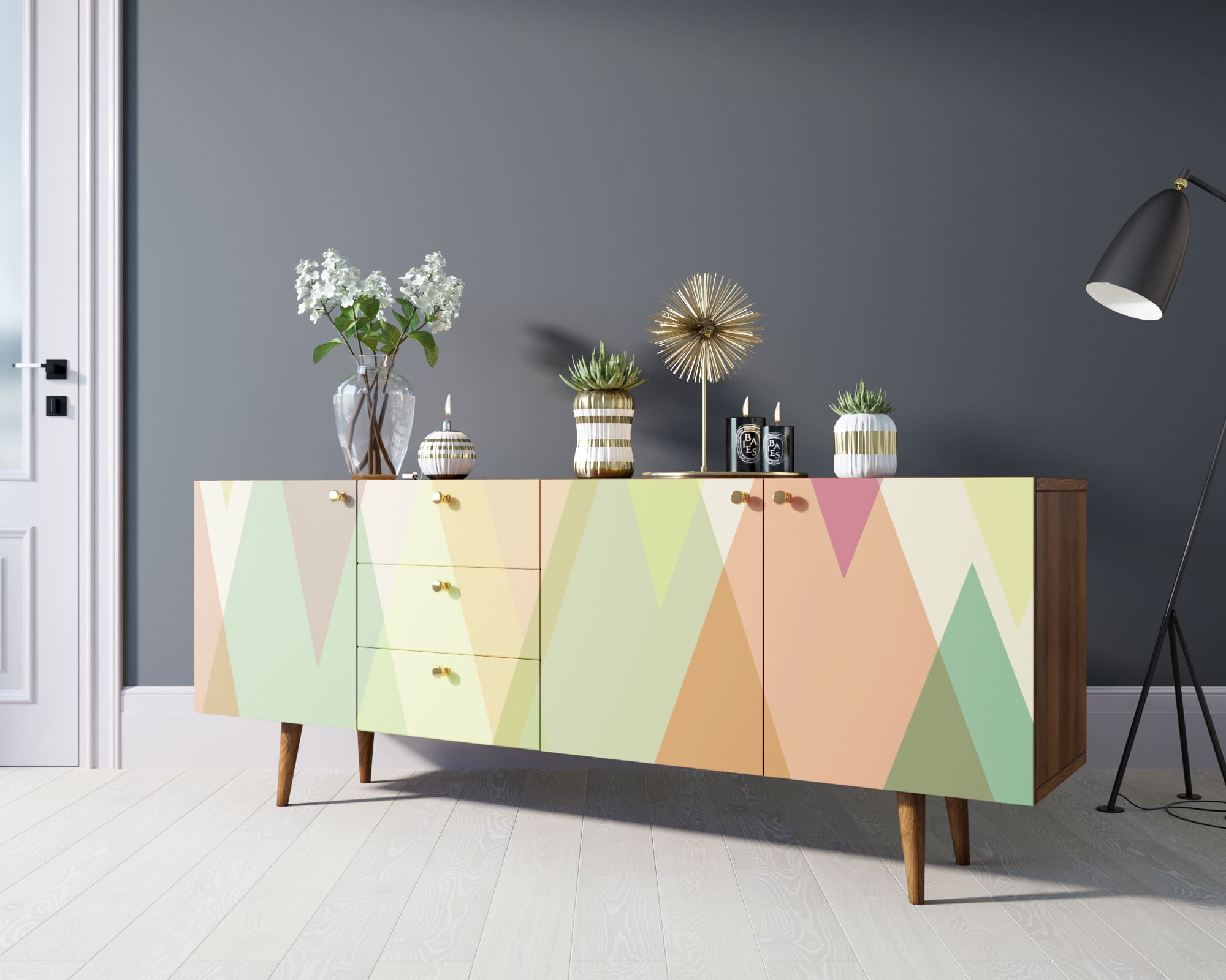 фото Комод "Berber" удлиненный принт 16 арт BB11/Print_16