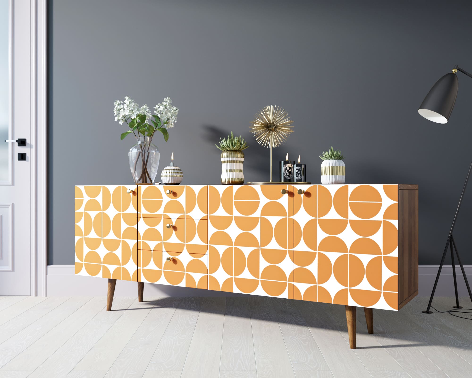 фото Комод "Berber" удлиненный принт 14 арт BB11/Print_14