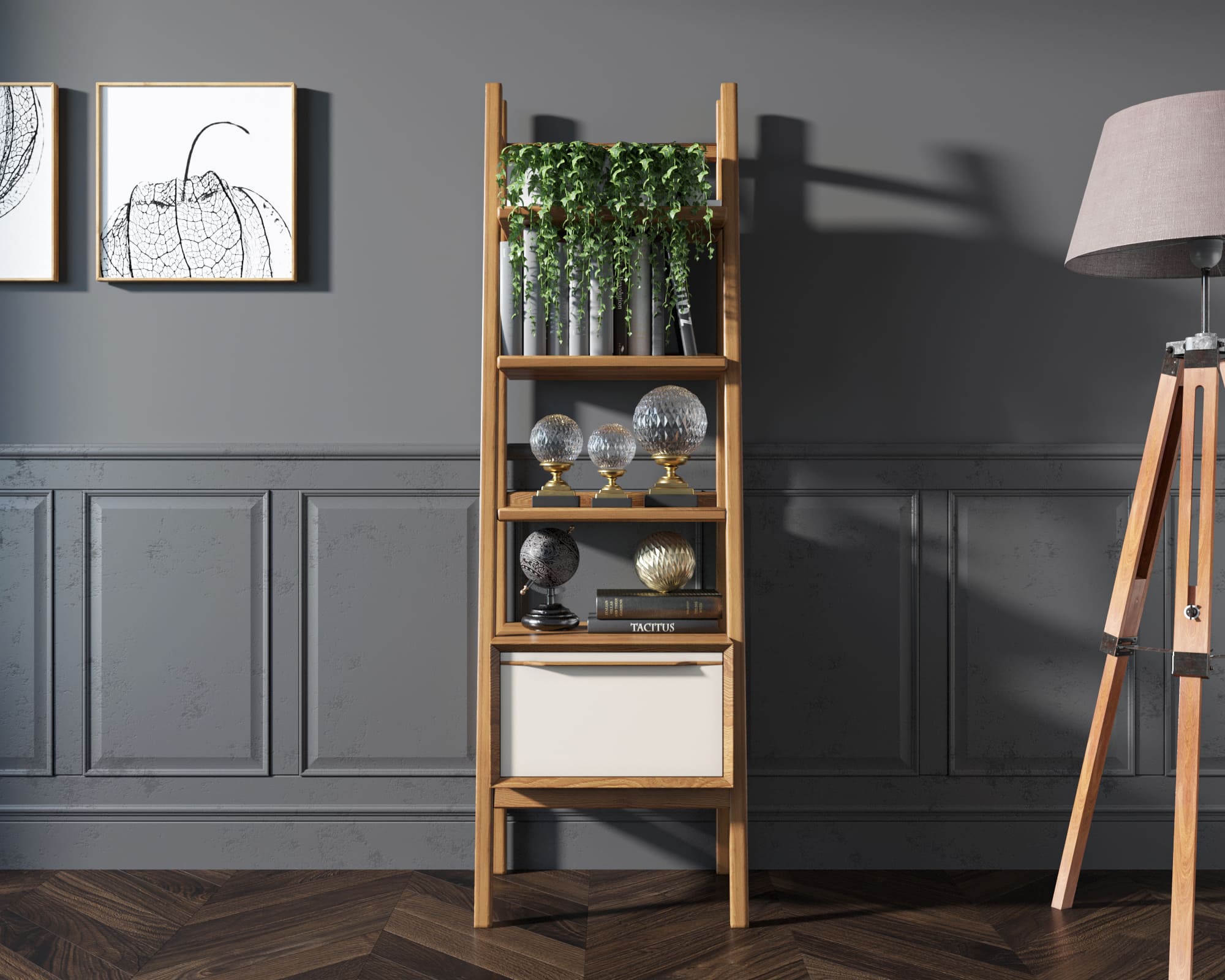 фото Узкий стеллаж "Bruni white" с открытыми полками арт BR29WH в Москве фото Узкий стеллаж "Bruni white" с открытыми полками арт BR29WH