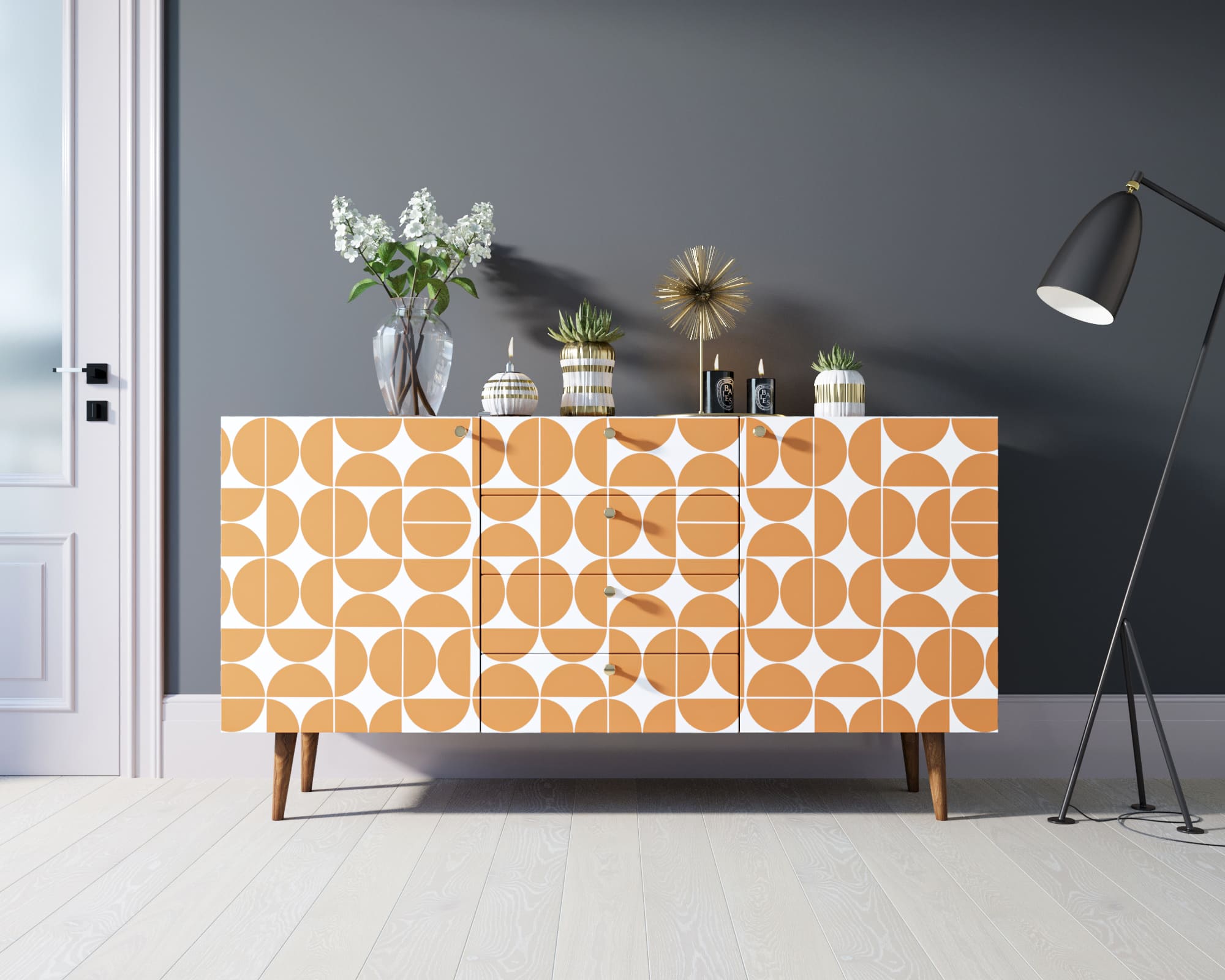 Комод "Berber" с ящиками 14 принт арт BB14/Print_14 в интерьере в Москве Комод "Berber" с ящиками 14 принт арт BB14/Print_14 в интерьере