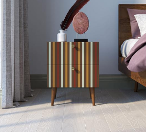 Тумбочка "Berber" с двумя ящиками 20 принт арт BB03/Print_20, разноцветная