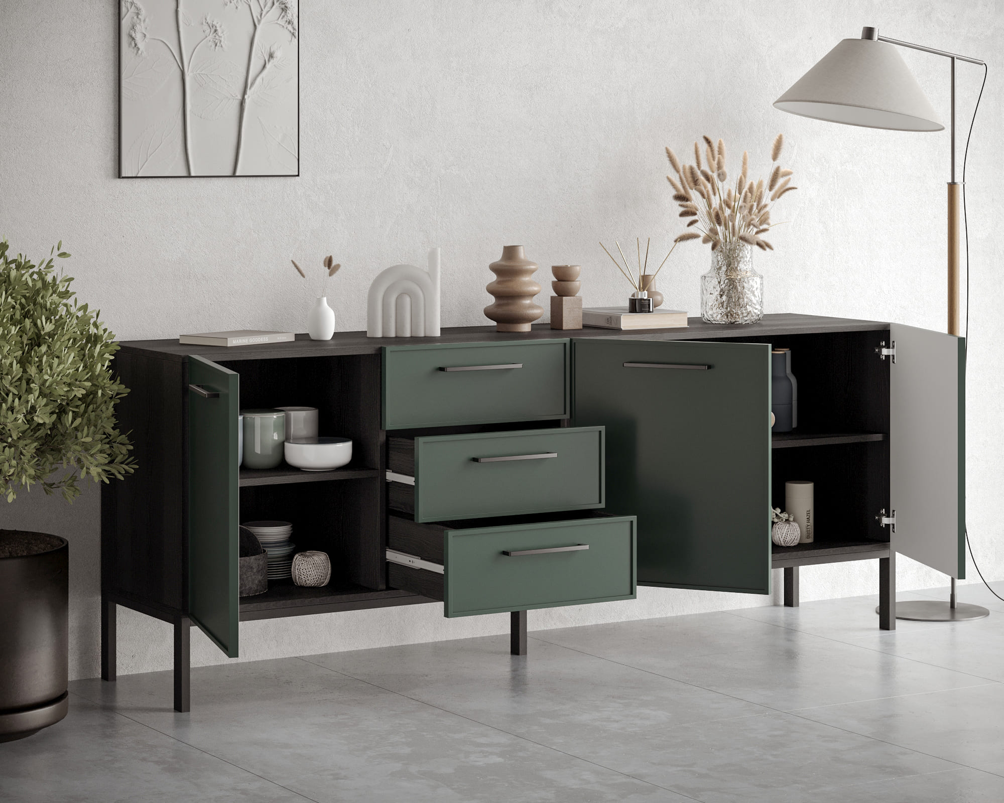 купить Комод с тремя дверками и тремя ящиками "Nicole" арт NEM07G в Москве купить Комод с тремя дверками и тремя ящиками "Nicole" арт NEM07G