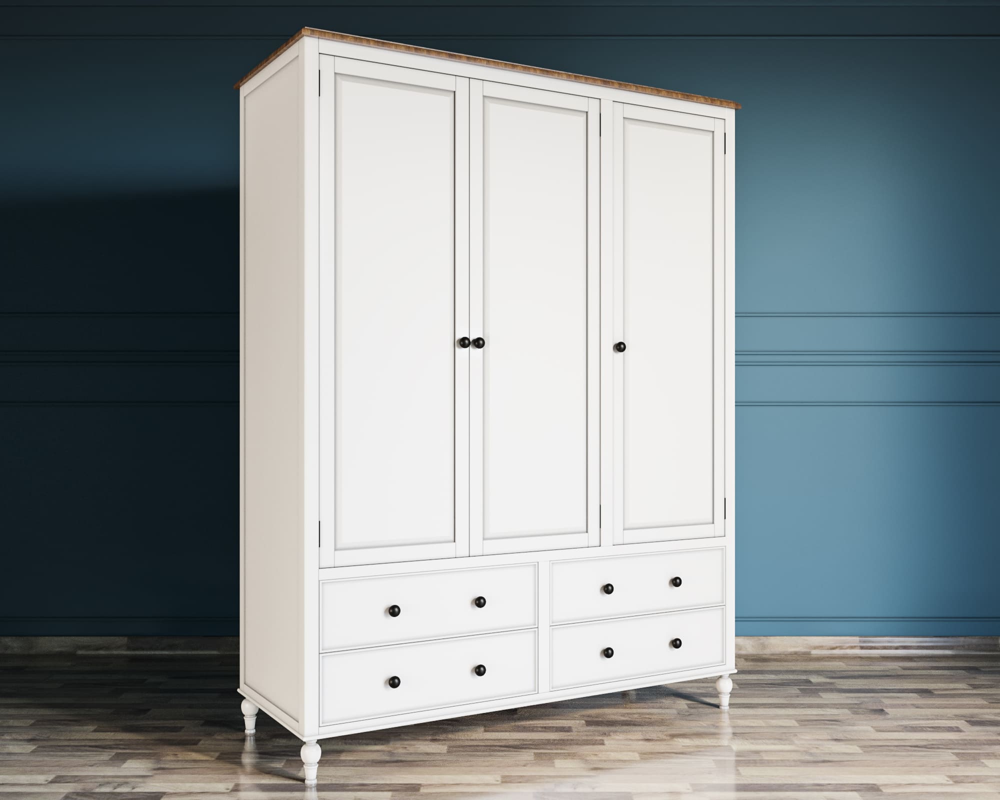 заказать Шкаф трехстворчатый "Odri" с ящиками арт od2127KR3 в Москве заказать Шкаф трехстворчатый "Odri" с ящиками арт od2127KR3