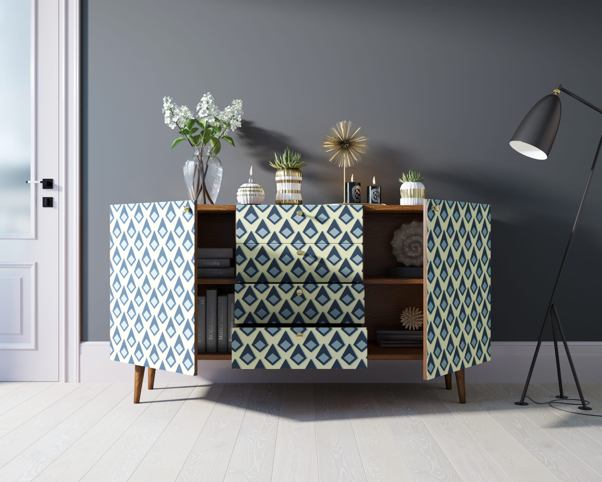 Комод "Berber" с ящиками 13 принт арт BB14/Print_13 в интернет-магазине