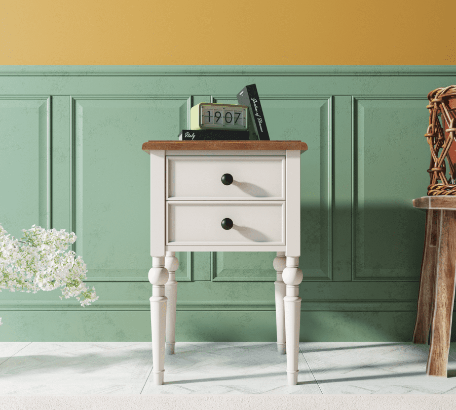 купить Тумбочка "Odri" с двумя ящиками арт od2102S Белый