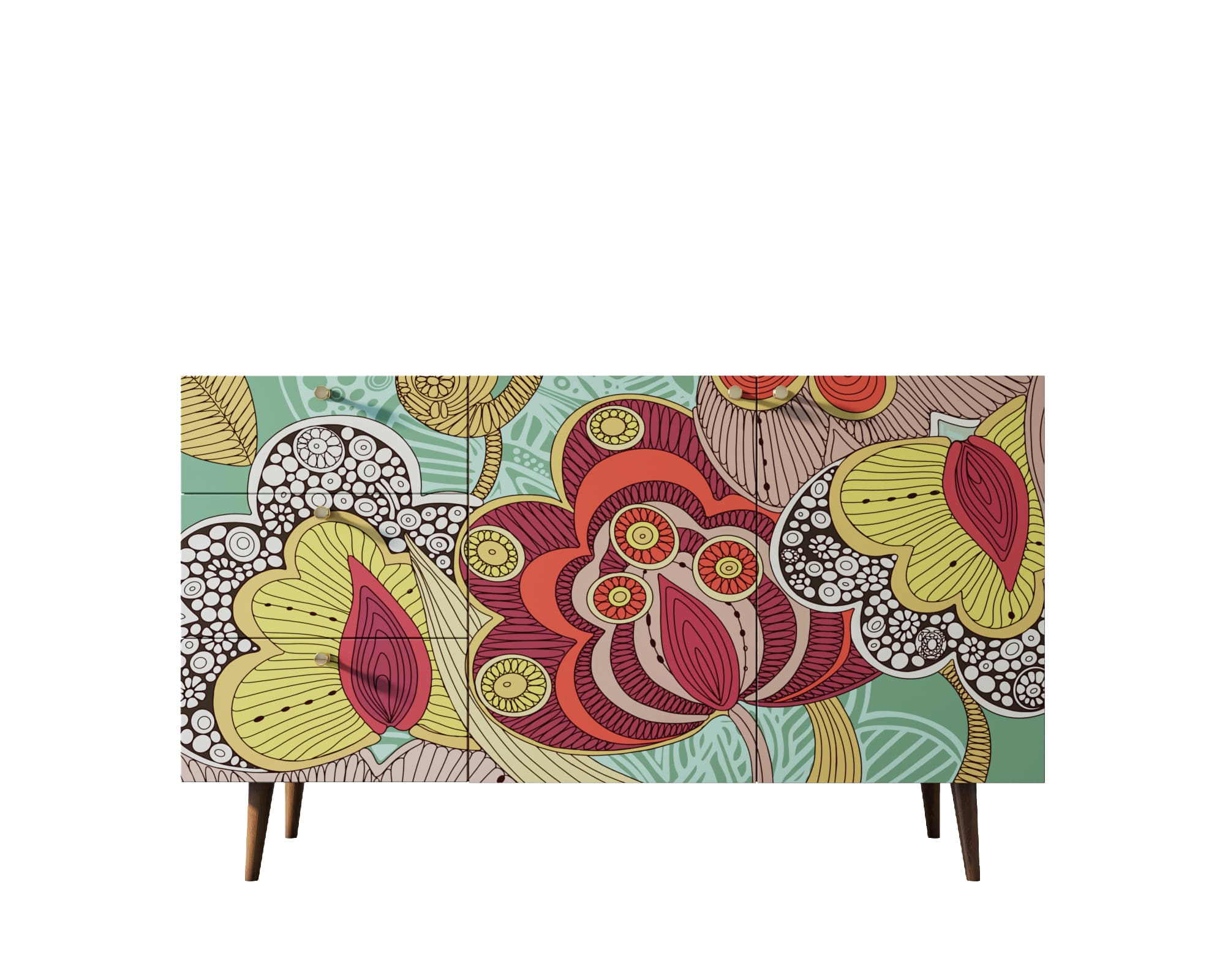 заказать Комод "Berber" с двумя дверками и ящиками принт 6 арт BB17/Print_06