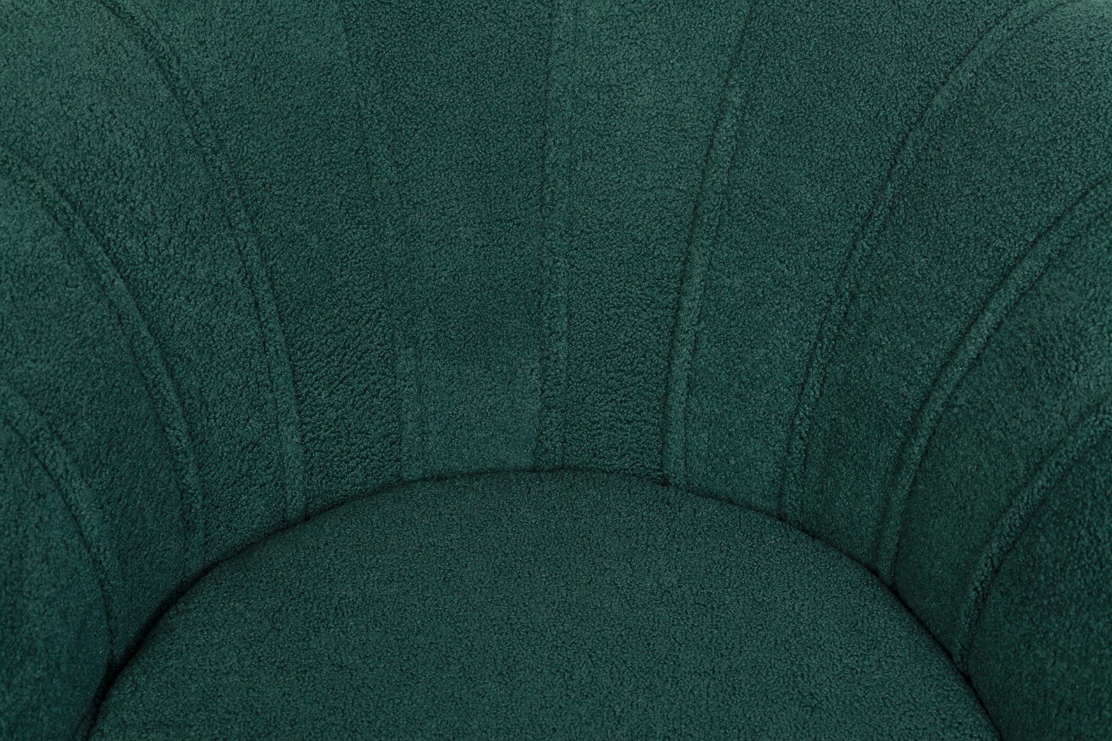 Низкое кресло ракушка Pearl зеленый Boucle в интерьере