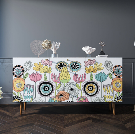 Комод "Berber" с ящиками арт BB14/Print_03