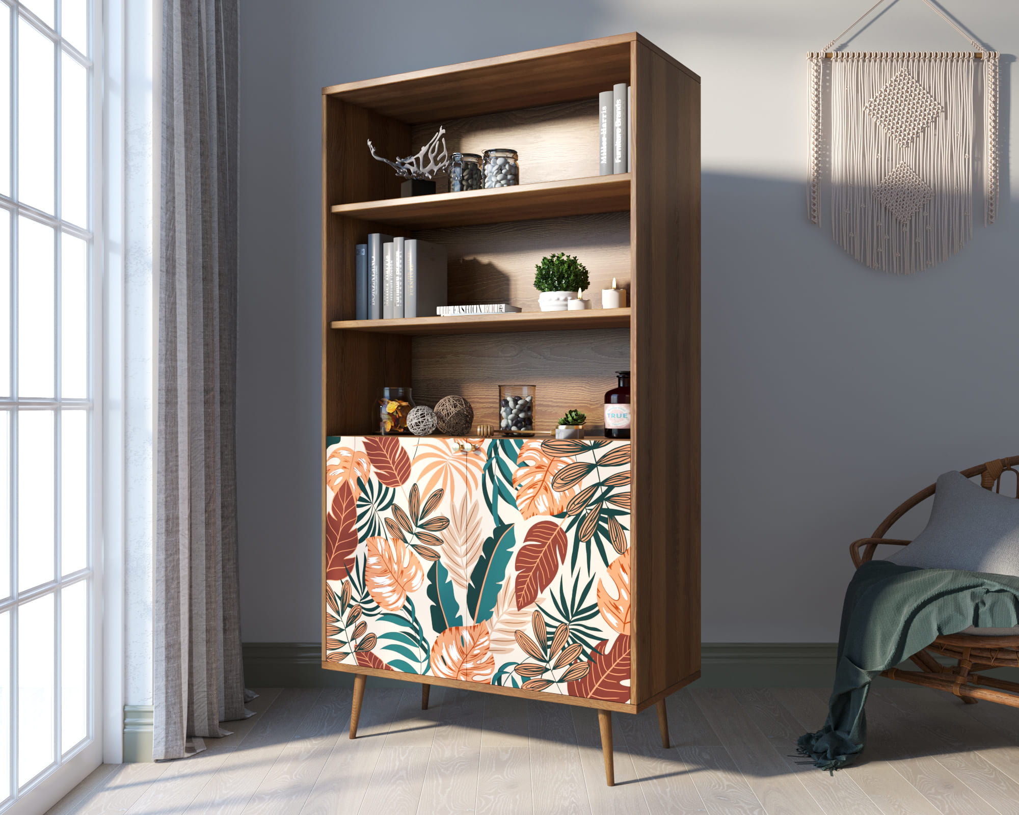 заказать Стеллаж с дверками "Berber" принт 25 арт BB26/Print_25