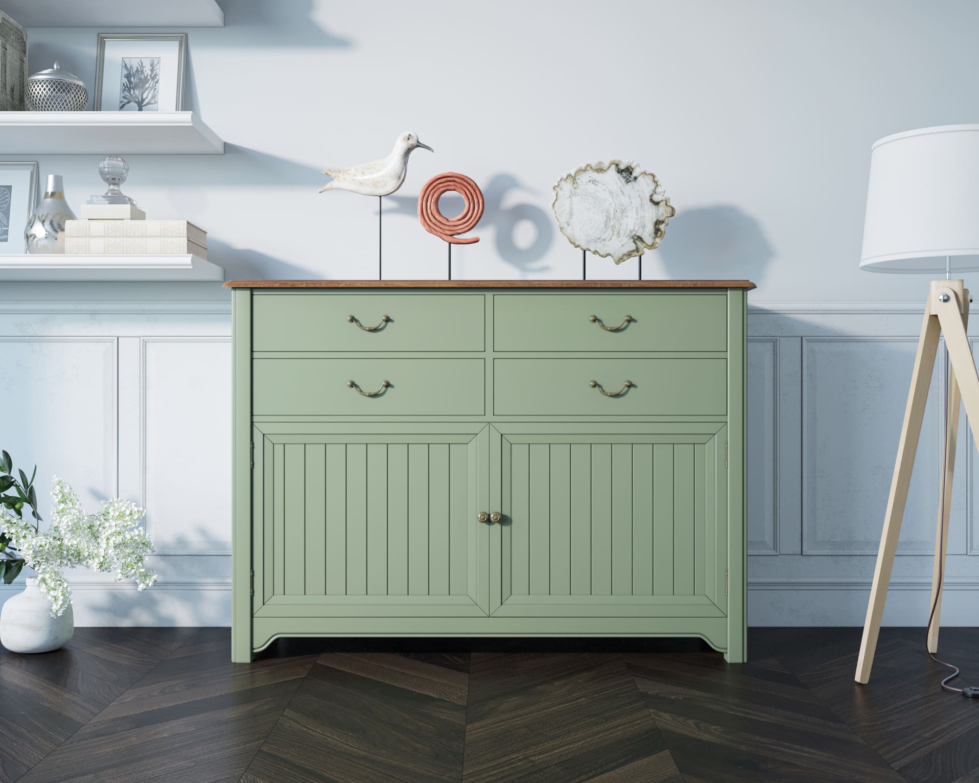 заказать Комод "Olivia" 4 ящика арт GA4006ETG в Москве заказать Комод "Olivia" 4 ящика арт GA4006ETG