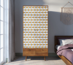 Шкаф двухстворчатый "Berber" принт 22 арт BB16/Print_22