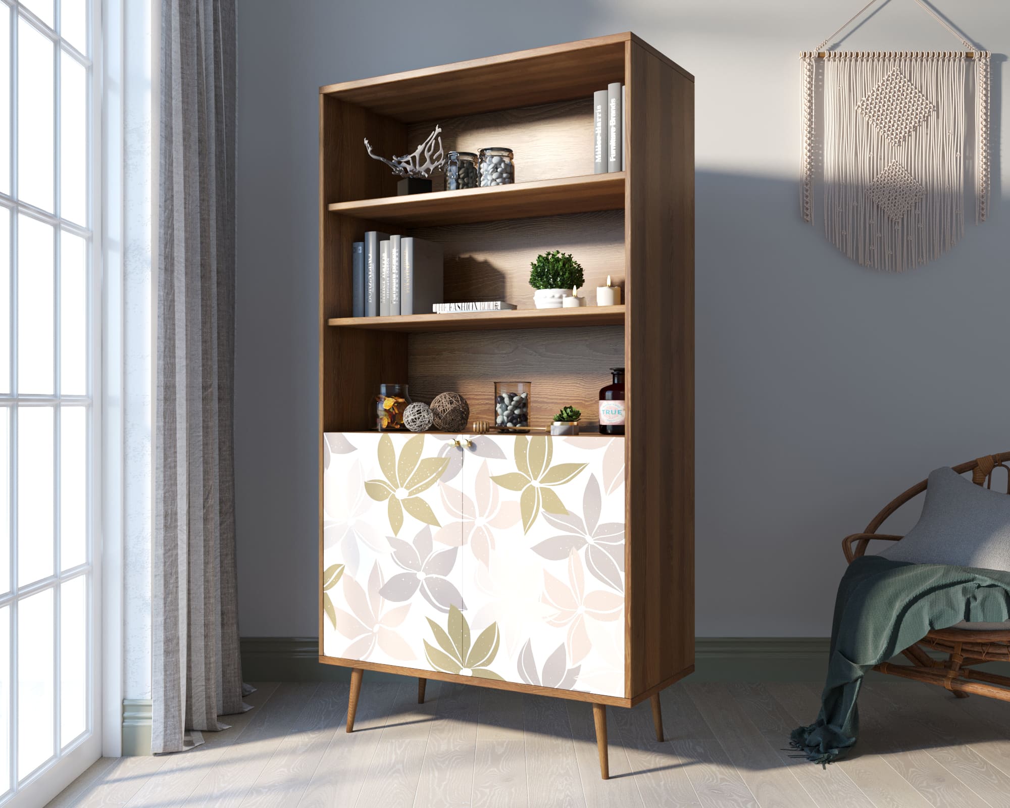 заказать Стеллаж с дверками "Berber" принт 27 арт BB26/Print_27 в Москве заказать Стеллаж с дверками "Berber" принт 27 арт BB26/Print_27