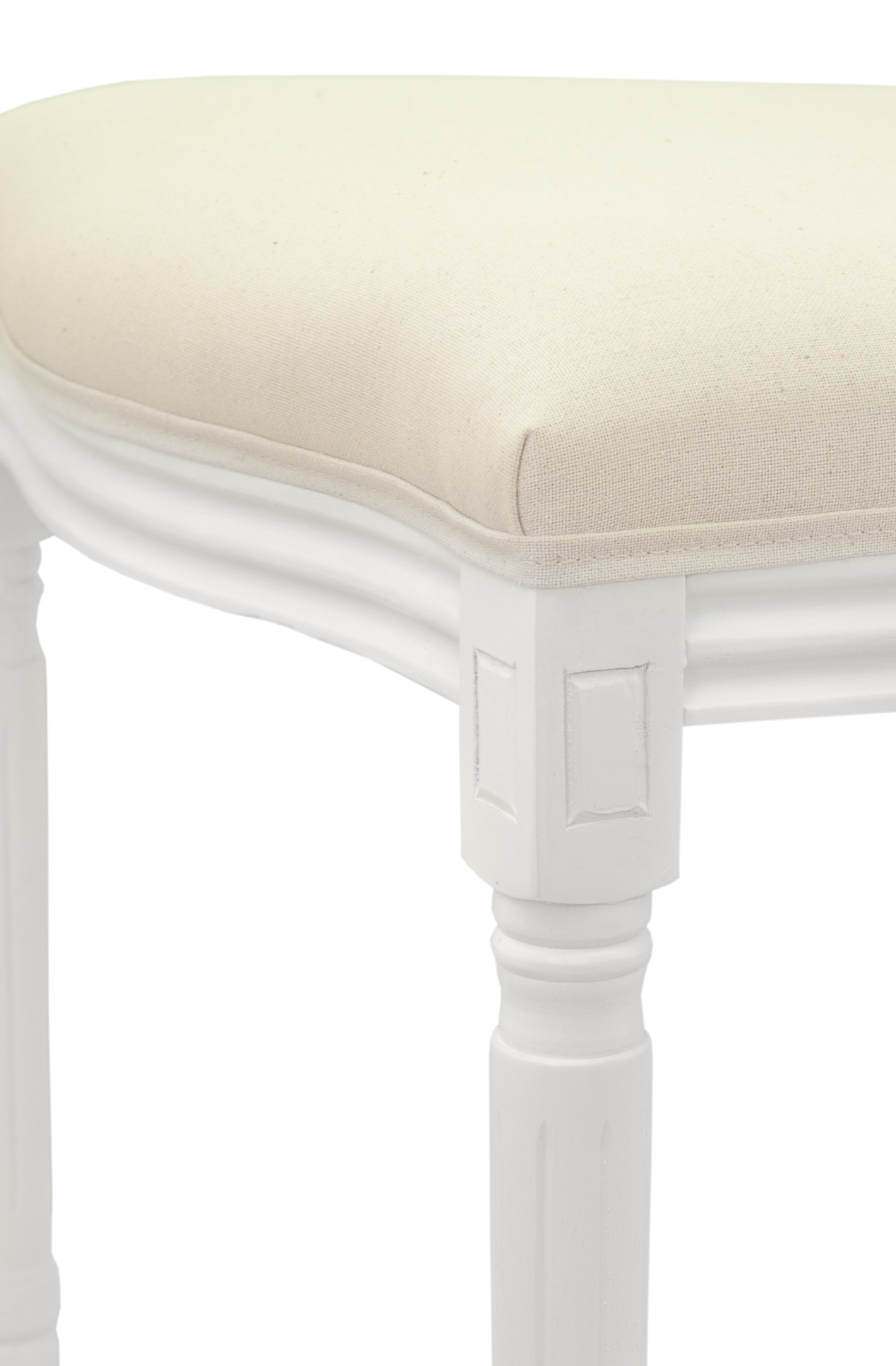 фото Дизайнерский обеденный стул модерн Volker Beige and White