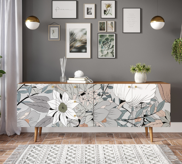 Комод "Berber" удлиненный принт 50 арт BB11/Print_50 в Москве Комод "Berber" удлиненный принт 50 арт BB11/Print_50