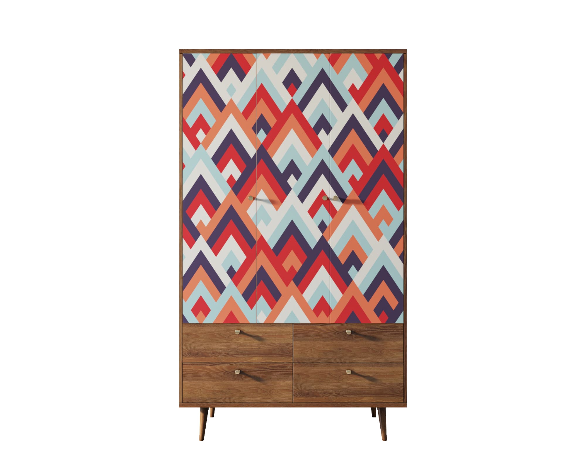 заказать Шкаф трехстворчатый "Berber" принт 2 арт BB02/Print_02