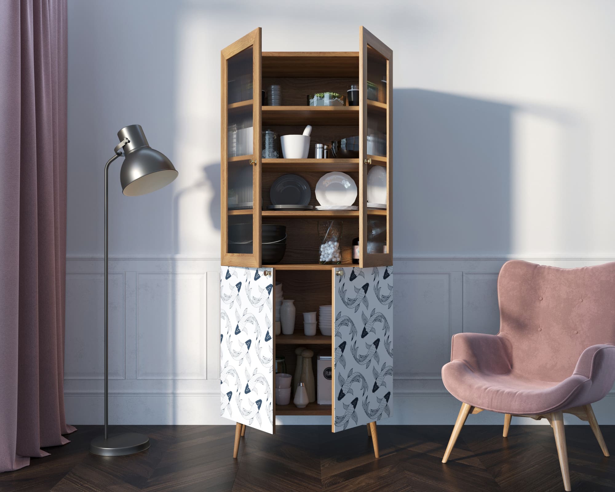 купить Буфет "Berber" малый принт 36 арт BB30/Print_36