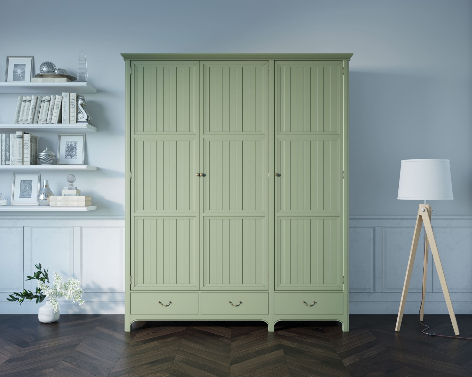 заказать Трехстворчатый шкаф "Olivia" арт GA2004/3