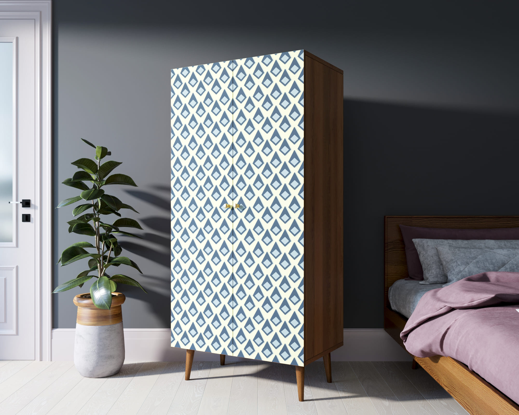 фото Шкаф малый двухстворчатый "Berber" принт 13 арт BB08/Print_13 в Москве фото Шкаф малый двухстворчатый "Berber" принт 13 арт BB08/Print_13