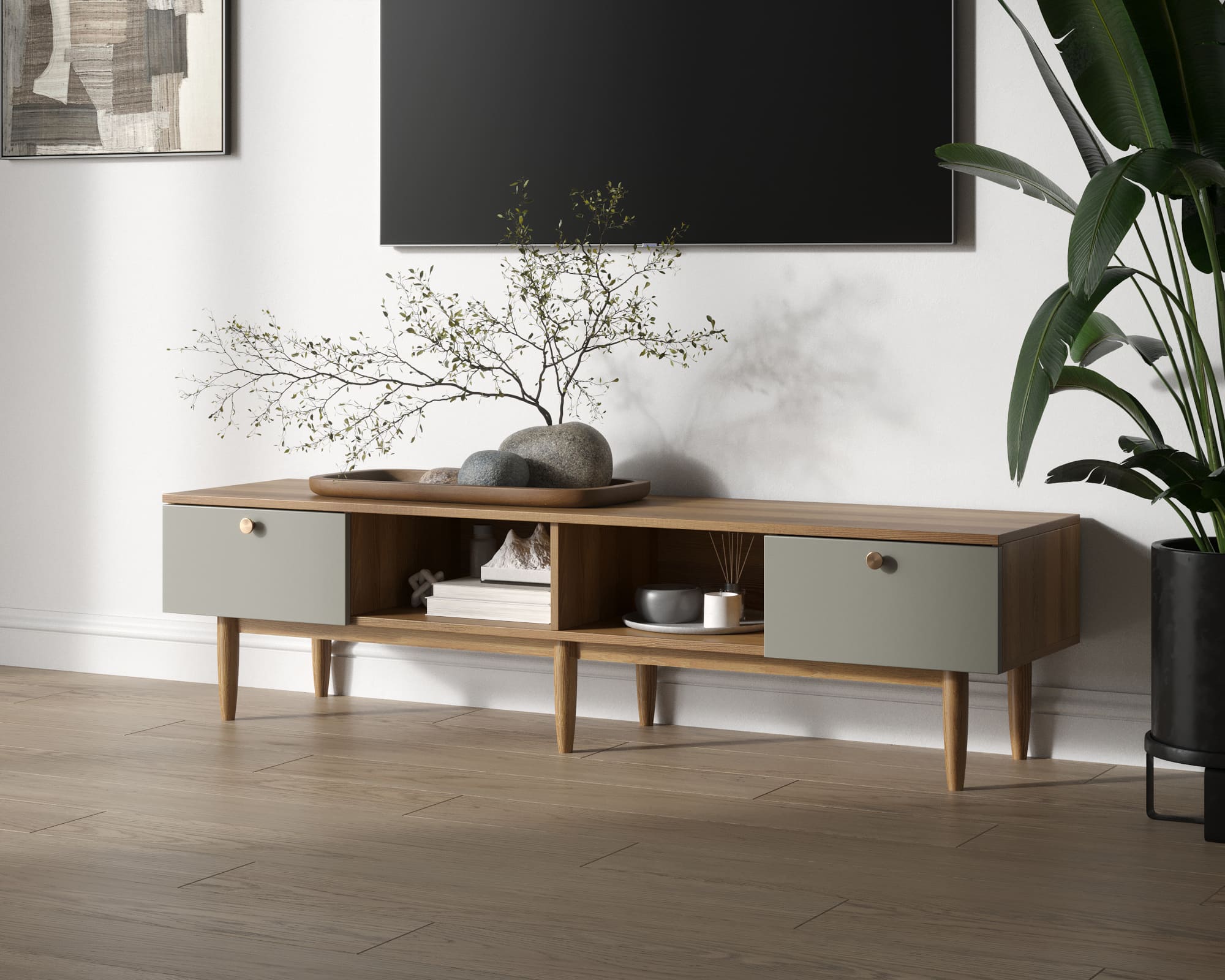 заказать Комод под TV с двумя ящиками "Arka" AR08-F2